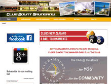 Tablet Screenshot of clubmount.co.nz